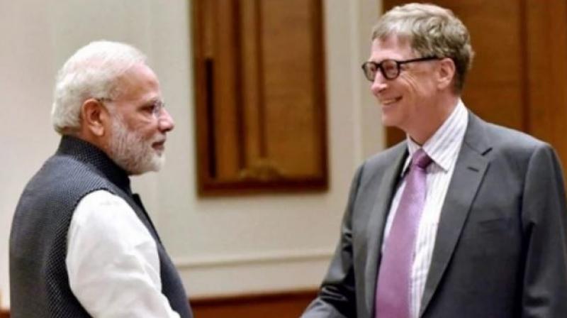 Bill Gates With Narender Modi Bill Gates With Narender Modi