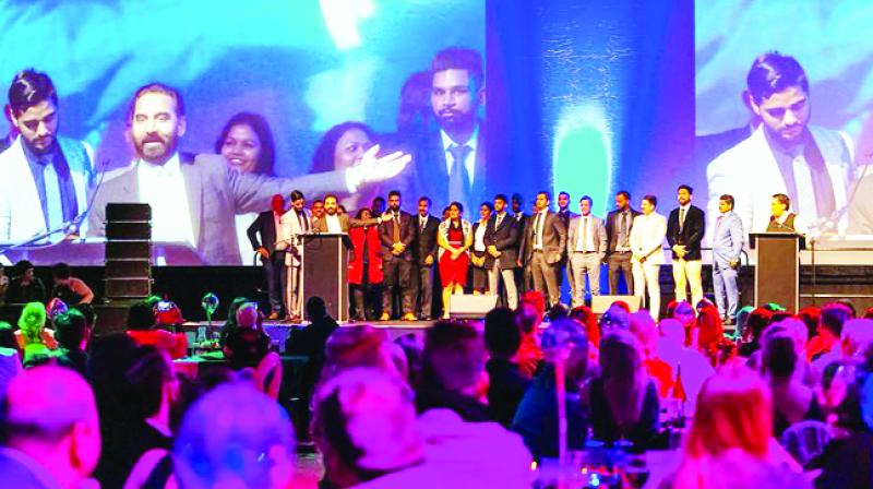 Resham Singh with his Team Resham Singh with his Team