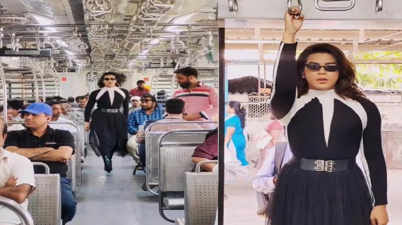 Why is this young man walking in the streets and trains of Mumbai wearing a skirt?