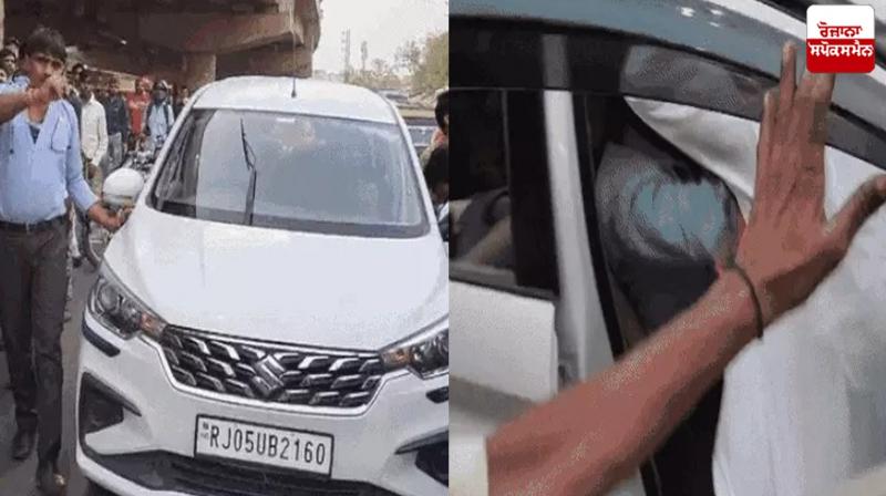 Cab driver drags traffic cop on highway in Haryana Cab driver drags traffic cop on highway in Haryana
