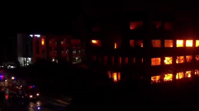 Fire breaks out at garment manufacturing unit in Manesar Fire breaks out at garment manufacturing unit in Manesar
