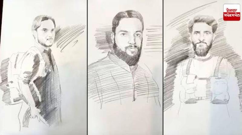 Sketches of terrorists who carried out terrorist attack in Pahalgam released Sketches of terrorists who carried out terrorist attack in Pahalgam released