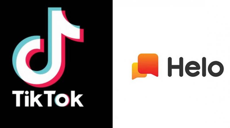 TikTok and Helo TikTok and Helo