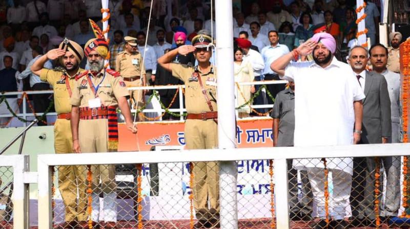 Chief Minister Capt Amarinder Singh hoist flag in Jalandhar Chief Minister Capt Amarinder Singh hoist flag in Jalandhar