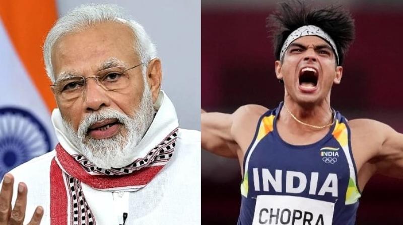 PM Modi and President congratulate Neeraj Chopra on winning gold