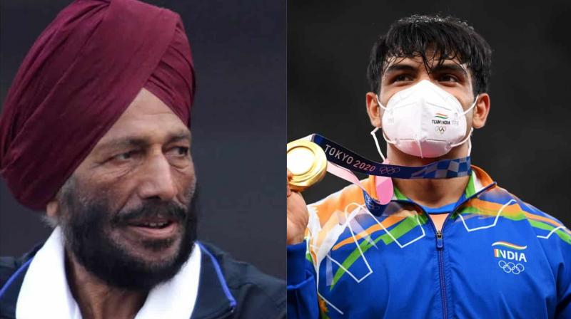 Neeraj Chopra Dedicates Tokyo Olympics Gold Medal to Deceased Milkha Singh Neeraj Chopra Dedicates Tokyo Olympics Gold Medal to Deceased Milkha Singh