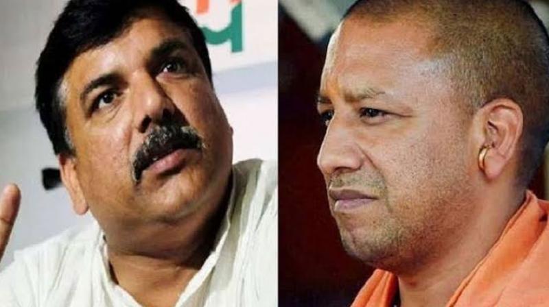 Sanjay Singh and Yogi Adityanath Sanjay Singh and Yogi Adityanath