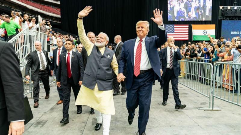 Modi with Trump Modi with Trump