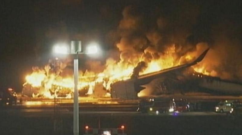 Japan Plane In Flames After Collision At Airport, 5 Dead: Reports