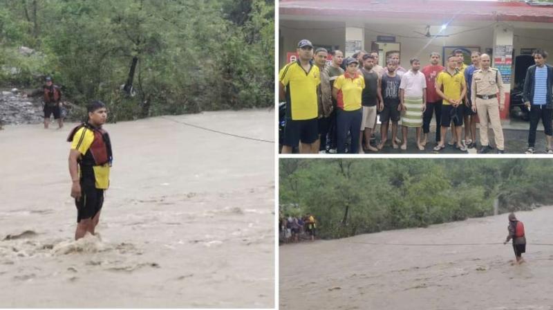Uttarakhand Sdrf rescues 10 youngsters Uttarakhand Rain News Uttarakhand Sdrf rescues 10 youngsters Uttarakhand Rain News