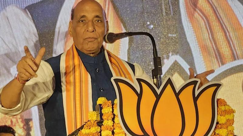Rahul doesn't have courage to contest from Amethi: Rajnath Singh Rahul doesn't have courage to contest from Amethi: Rajnath Singh