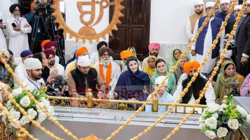 Pakistan Punjab CM Maryam Sharif at Kartarpur Sahib Pakistan Punjab CM Maryam Sharif at Kartarpur Sahib