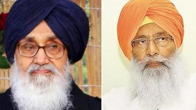 Parkash Badal With Sukhdev Dhindsa Parkash Badal With Sukhdev Dhindsa