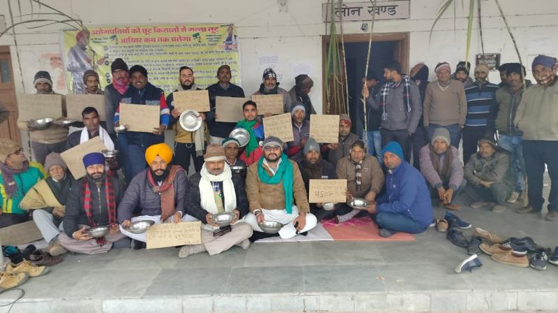 Farmers Protesting for their demands Farmers Protesting for their demands