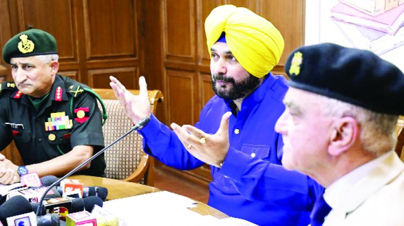 Navjot Singh Sidhu During Press Conference Navjot Singh Sidhu During Press Conference