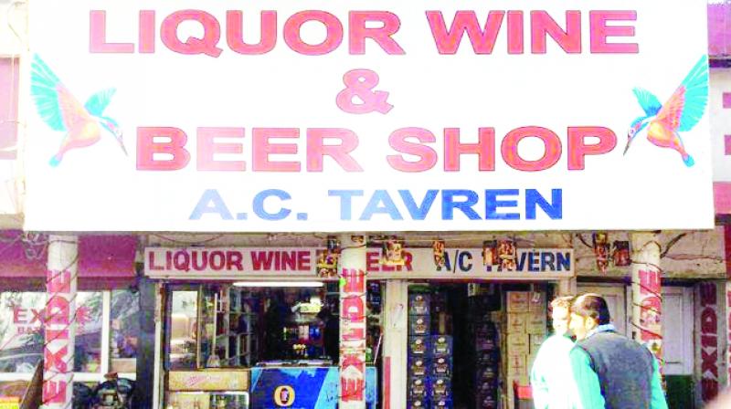 Liquor Wine Shop At Residential Area Liquor Wine Shop At Residential Area