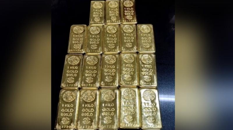 Man arrested with 18 kg gold bricks at Chandigarh airport Man arrested with 18 kg gold bricks at Chandigarh airport