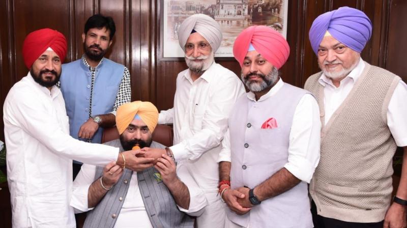 Kushaldeep Dhillon took over as the Chairman of Markfed Kushaldeep Dhillon took over as the Chairman of Markfed