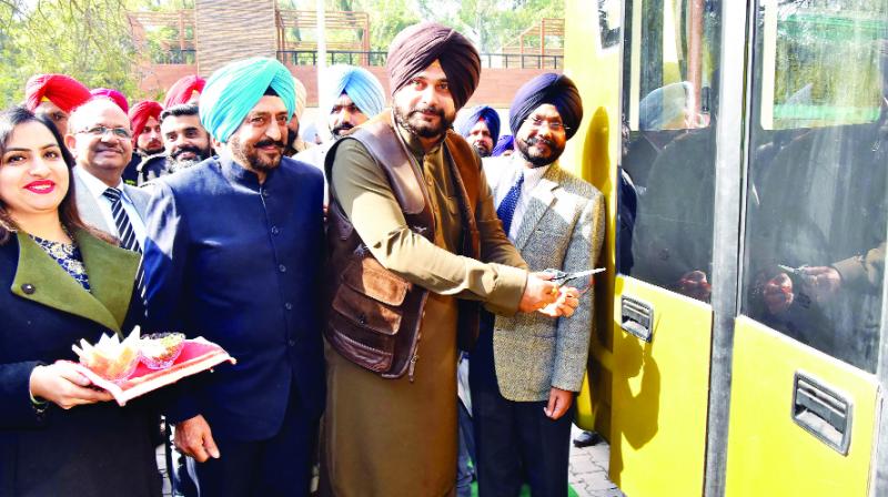 While inaugurating, Navjot Singh Sidhu While inaugurating, Navjot Singh Sidhu