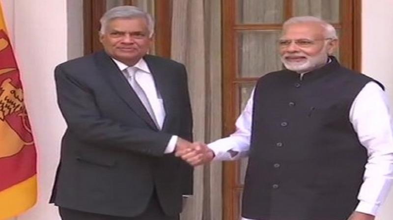 Modi with Ranil Modi with Ranil