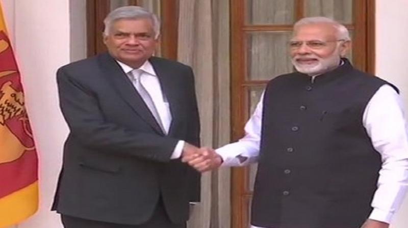 Modi with Ranil