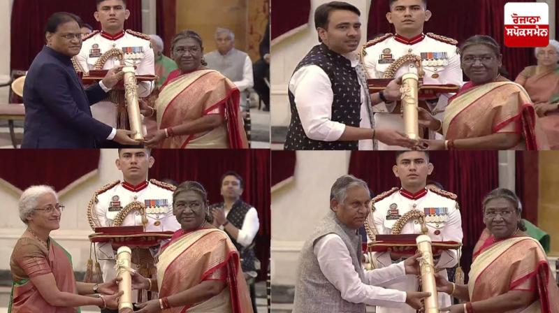 President Droupadi Murmu presents Bharat Ratna to 5 eminent personalities