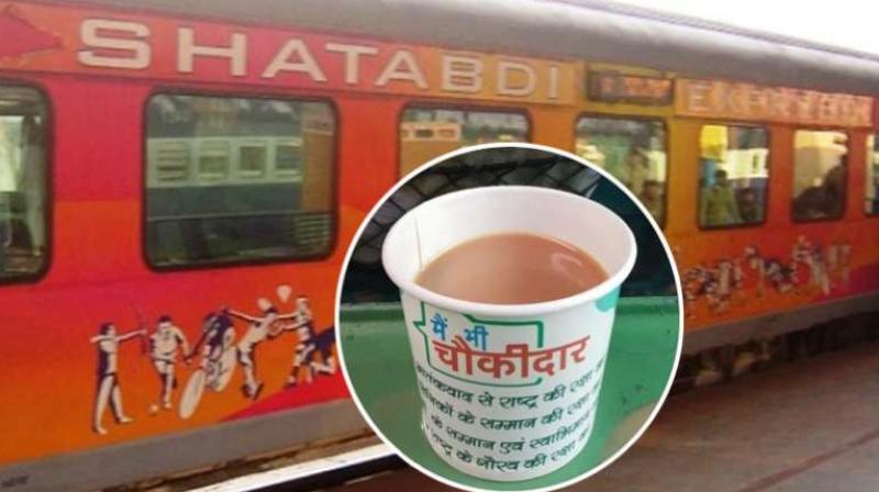 Railways cups say Main Bhi Chowkidar, pic goes viral