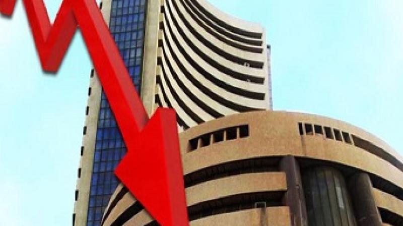 Sensex down