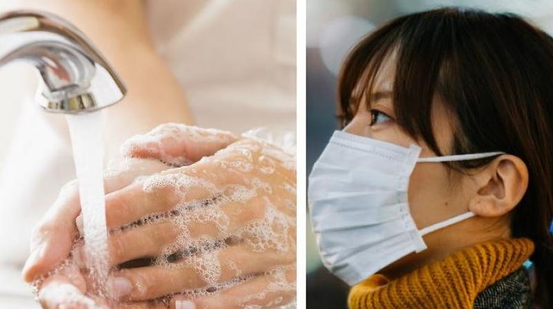 Washing hands with soap 6 times a day and applying mask