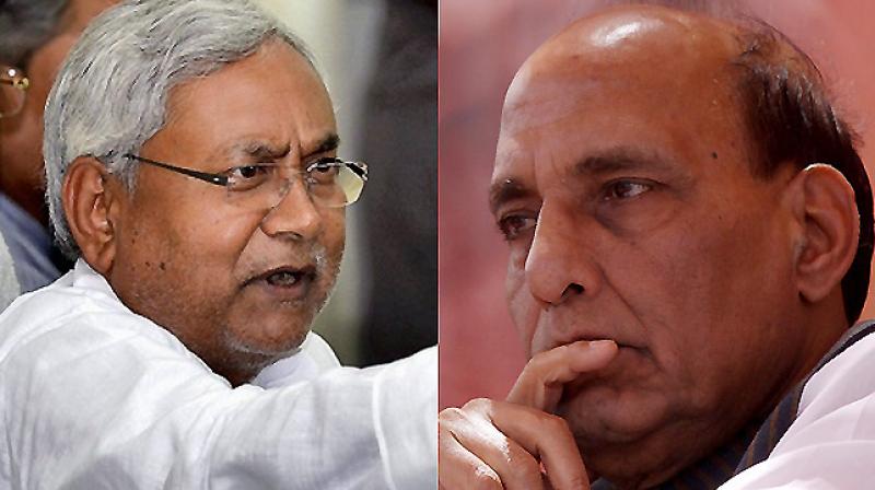 Rajnath Singh lauds Nitish Kumar Rajnath Singh lauds Nitish Kumar