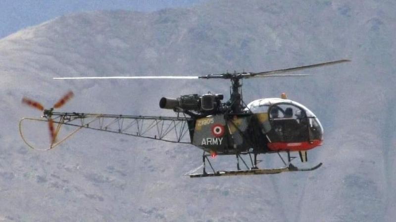 Army Cheetah helicopter crashes in Arunachal Pradesh Army Cheetah helicopter crashes in Arunachal Pradesh