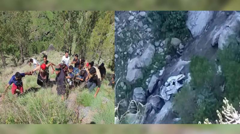 4 dead, one injured as car falls into gorge in Shimla 4 dead, one injured as car falls into gorge in Shimla