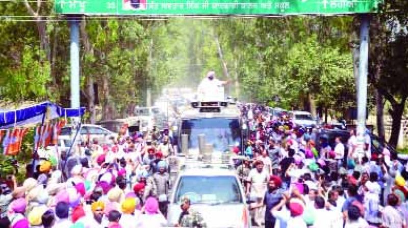 Captain Amarinder on Road Show Captain Amarinder on Road Show