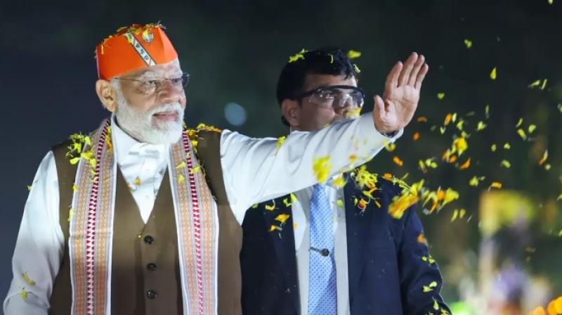 PM Modi Road Show PM Modi Road Show