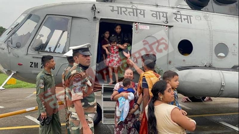 Indian Air Force evacuates 119 passengers Indian Air Force evacuates 119 passengers