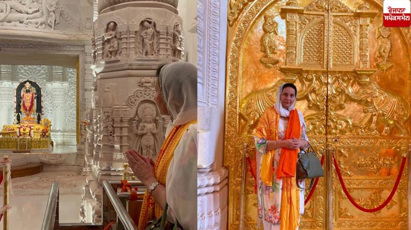 Praneet Kaur bowed down to the Ram temple News 