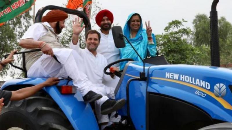 Rahul Gandhi's Tactor Ride in Ludhiana Becomes Famous Rahul Gandhi's Tactor Ride in Ludhiana Becomes Famous