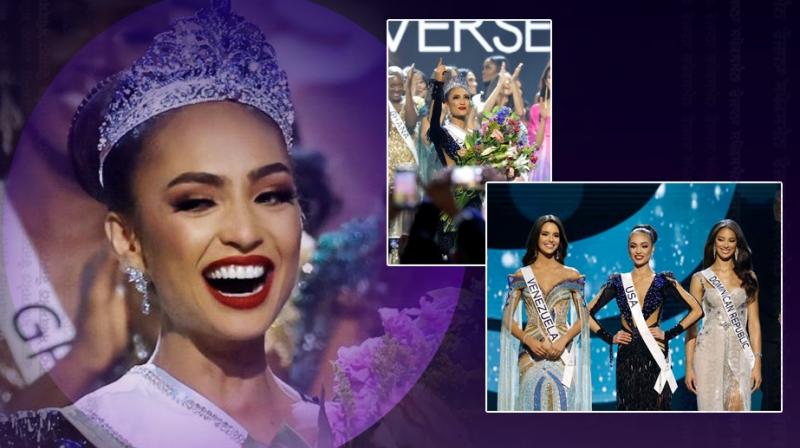 USA's R'Bonney Gabriel won the title of Miss Universe, Harnaz Kaur Sandhu wore the crown. USA's R'Bonney Gabriel won the title of Miss Universe, Harnaz Kaur Sandhu wore the crown.