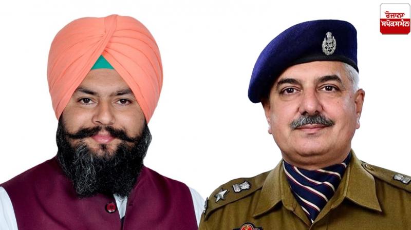 AAP MLA Manjinder Singh Lalpura made allegations against SSP AAP MLA Manjinder Singh Lalpura made allegations against SSP