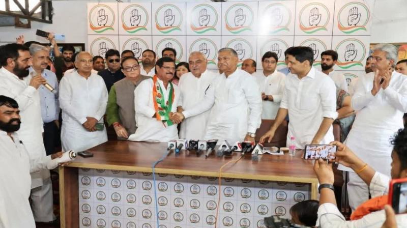 Ex-Haryana minister Jagdish Yadav joins Congress Ex-Haryana minister Jagdish Yadav joins Congress