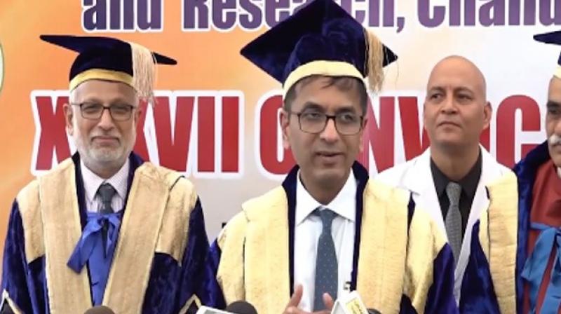 CJI DY Chandrachud chandigarh-pgi-convocation News CJI DY Chandrachud chandigarh-pgi-convocation News