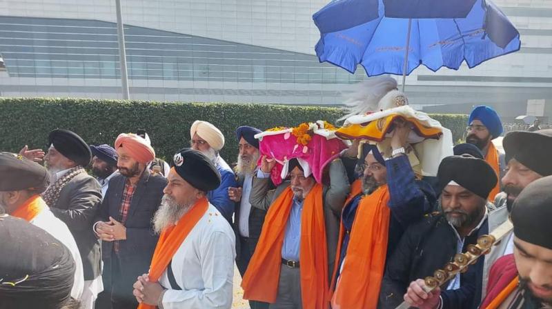 2 holy saroops of Sri Guru Granth Sahib arrived in Delhi from Afghanistan 2 holy saroops of Sri Guru Granth Sahib arrived in Delhi from Afghanistan