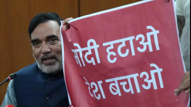 AAP to display posters against PM Modi across India on March 30 AAP to display posters against PM Modi across India on March 30