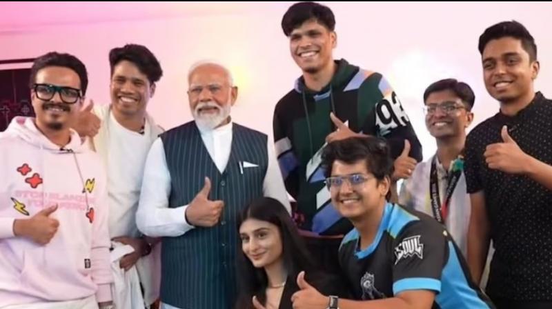 PM Modi met with Gamers: