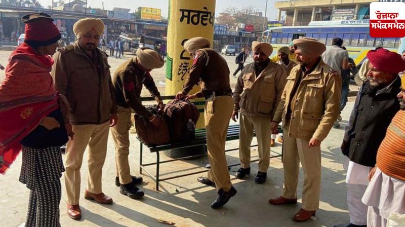 Punjab Police conducts search operation at 180 bus stands across the state Punjab Police conducts search operation at 180 bus stands across the state