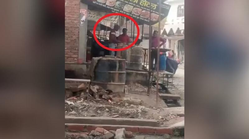 Eatery Cook Caught Spitting on Dough For Making Rotis in UP's Kakori