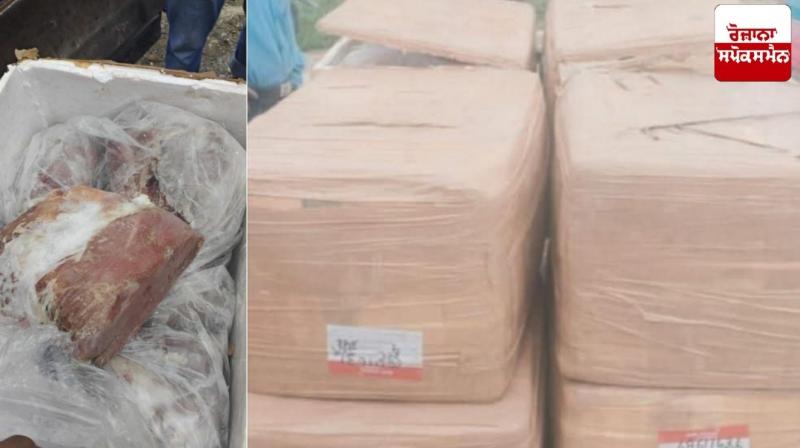 340 kg of unlabeled and unbranded meat seized at Srinagar airport 340 kg of unlabeled and unbranded meat seized at Srinagar airport