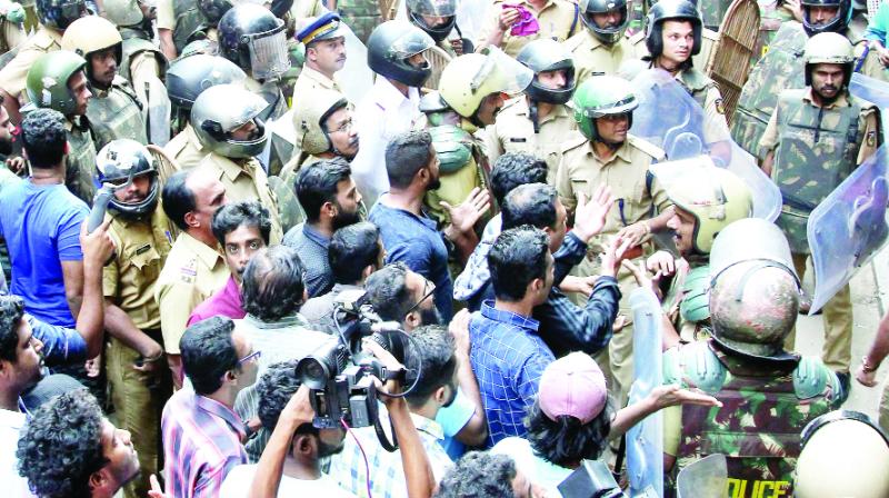 Violence in Sabarimala Violence in Sabarimala