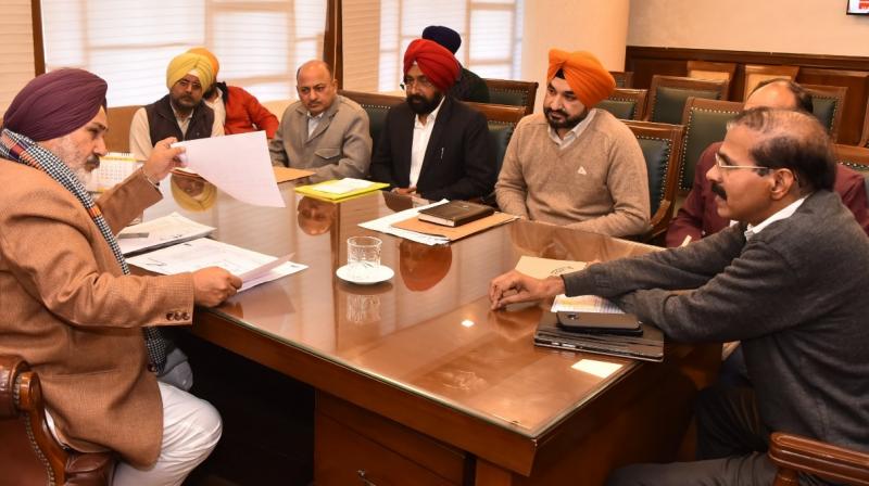 CHETAN SINGH JAURAMAJRA REVIEWS ONGOING WATER PROJECTS, FUTURE PLANS AND WATER STORAGE AT DAMS WITH BBMB OFFICERS CHETAN SINGH JAURAMAJRA REVIEWS ONGOING WATER PROJECTS, FUTURE PLANS AND WATER STORAGE AT DAMS WITH BBMB OFFICERS