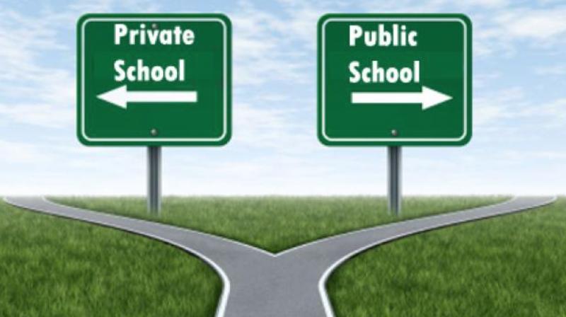 Students turning away from private schools will be more likely to enter gov schools Students turning away from private schools will be more likely to enter gov schools